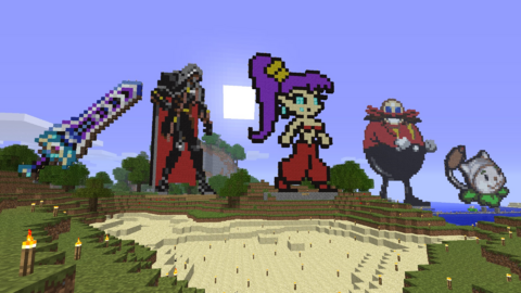 Zenith from Terraria, Alucard from Castlevania SOTN, Shantae, Eggman, Cattail from PvZ