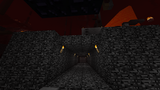 A bedrock corridor.