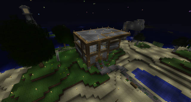  Thecow275's FlatLand house at night