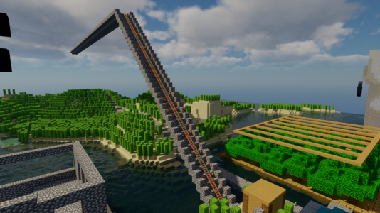 Start of the railway at cactus village