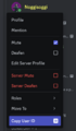 What the context menu looks like if Developer Mode is enabled.
